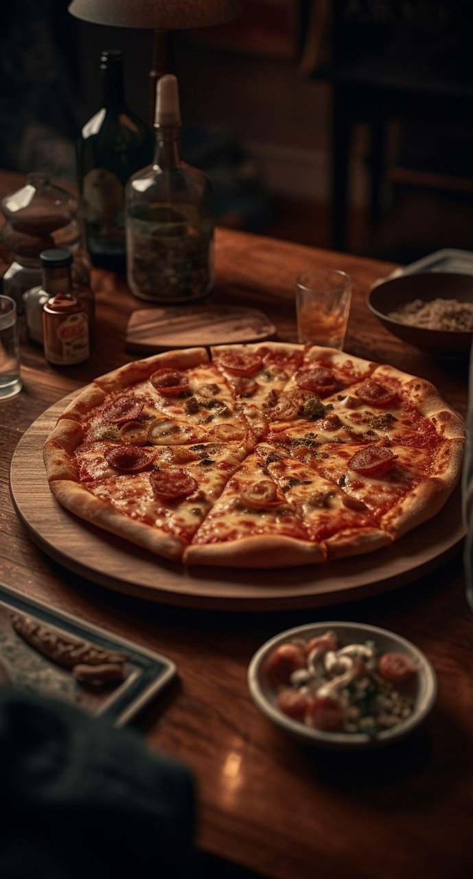 pizza, food, snack, dining, delicious, restaurant
